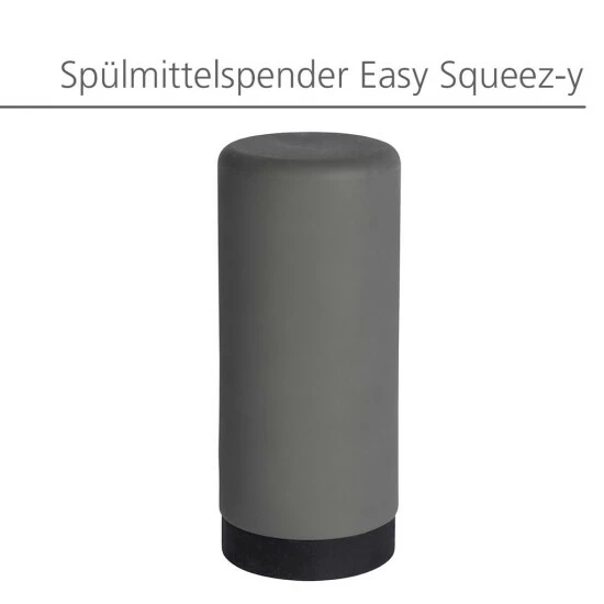 WENKO Spülmittelspender Easy Squeez-e, Grau, 250 Ml Dosierer, Nachfüllbar, Spülmaschinengeeignet | Inkl. 2er Set Reinigungsschwämme Gratis 3 WENKO Spülmittelspender Easy Squeez-e, Grau, 250 Ml Dosierer, Nachfüllbar, Spülmaschinengeeignet | Inkl. 2er Set Reinigungsschwämme Gratis