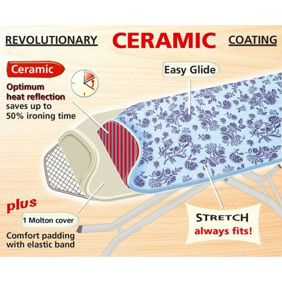 Wenko Bügeltischbezug Universal Keramik Blume 3 Wenko Bügeltischbezug Universal Keramik Blume