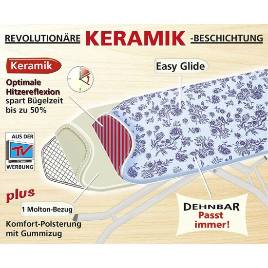 Wenko Bügeltischbezug Universal Keramik Blume 10 Wenko Bügeltischbezug Universal Keramik Blume – Bild 8