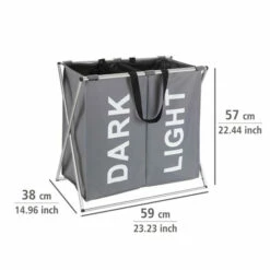 Wenko Wäschesammler Duo Grau -Günstiges Wenko Geschäft unnamed file 14458