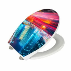 Wenko WC-Sitz Hochglanz Acryl Downtown