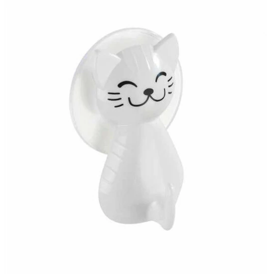 Wenko Saughaken Katze Weiß 4 Wenko Saughaken Katze Weiß – Bild 2