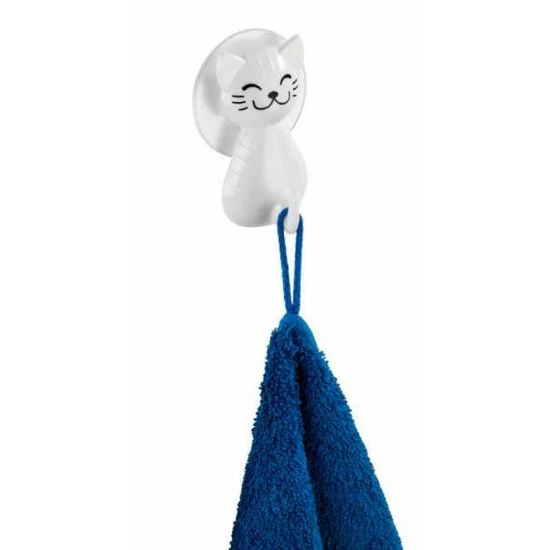 Wenko Saughaken Katze Weiß 5 Wenko Saughaken Katze Weiß – Bild 3