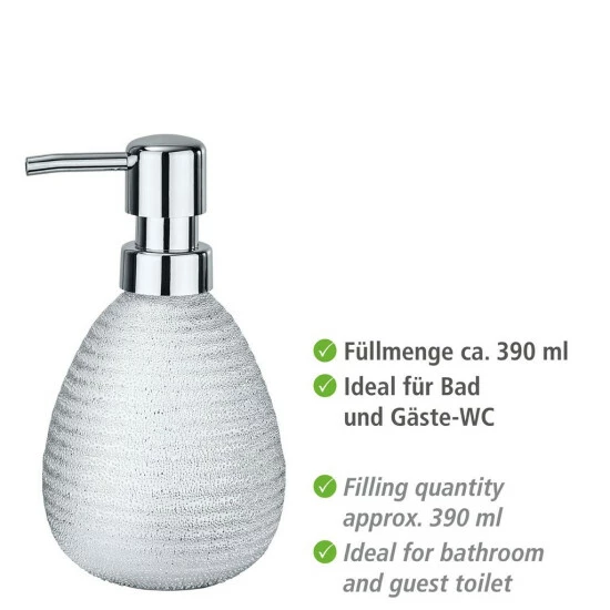 Wenko Seifenspender Polaris Juwel Silber Keramik 6 Wenko Seifenspender Polaris Juwel Silber Keramik – Bild 4