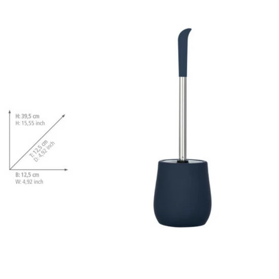 Wenko WC-Garnitur Sydney Blau Matt Keramik Mit Soft-Touch Beschichtung 4 Wenko WC-Garnitur Sydney Blau Matt Keramik Mit Soft-Touch Beschichtung – Bild 2
