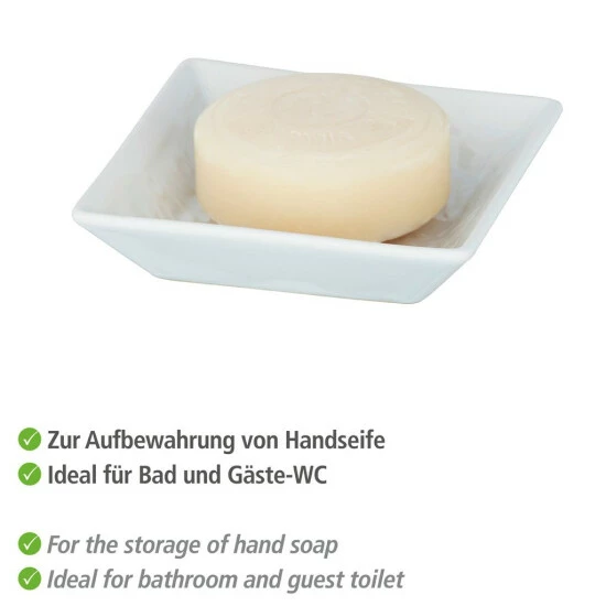 Wenko Seifenablage Cordoba Weiß Keramik 7 Wenko Seifenablage Cordoba Weiß Keramik – Bild 5