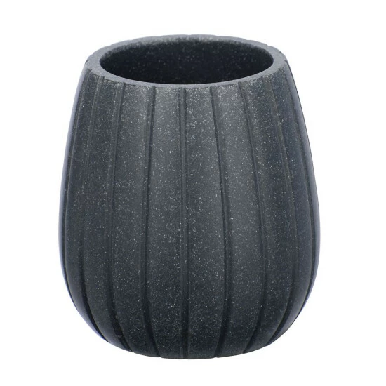 Wenko Zahnputzbecher Cantaloup Anthrazit 4 Wenko Zahnputzbecher Cantaloup Anthrazit – Bild 2