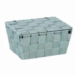 Wenko Aufbewahrungskorb Mit Deckel Adria Blaugrau -Günstiges Wenko Geschäft unnamed file 14985