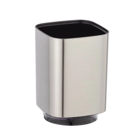 Wenko Zahnputzbecher Auron Silber 3 Wenko Zahnputzbecher Auron Silber