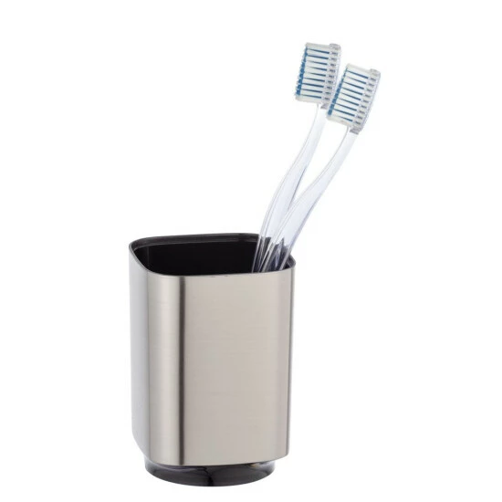 Wenko Zahnputzbecher Auron Silber 4 Wenko Zahnputzbecher Auron Silber – Bild 2