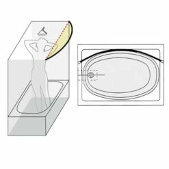 Wenko Teleskop-Badewannenstange Bogenförmig Chrom -Günstiges Wenko Geschäft unnamed file 15076