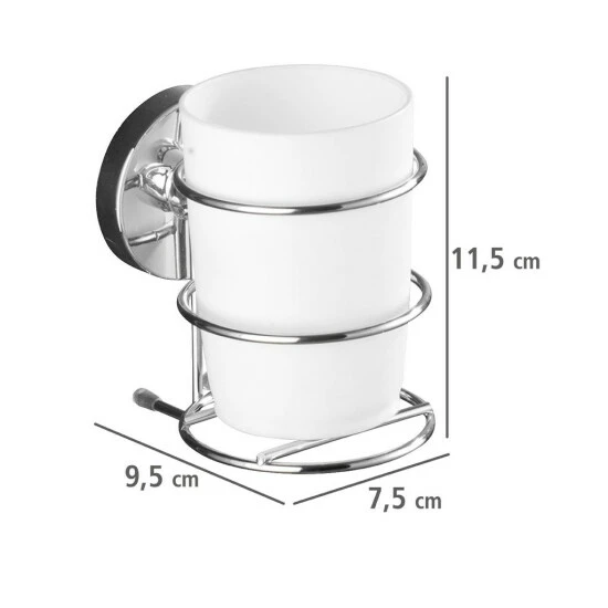 Wenko Vacuum-Loc® Zahnputzbecher Milazzo 6 Wenko Vacuum-Loc® Zahnputzbecher Milazzo – Bild 4