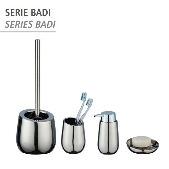 Wenko Zahnputzbecher Badi Chrom Keramik 7 Wenko Zahnputzbecher Badi Chrom Keramik – Bild 5