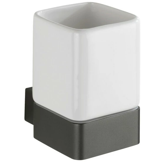 Wenko Zahnputzbecher Montella Anthrazit 2er Set 10 Wenko Zahnputzbecher Montella Anthrazit 2er Set – Bild 8