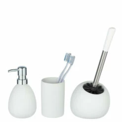 Wenko Bad-Accessoire Set Polaris, Weiß Matt, 3-teilig -Günstiges Wenko Geschäft unnamed file 15331