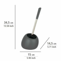 Wenko WC-Garnitur Polaris Grau Matt