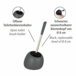 Wenko WC-Garnitur Polaris Grau Matt -Günstiges Wenko Geschäft unnamed file 15523