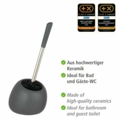 Wenko WC-Garnitur Polaris Grau Matt -Günstiges Wenko Geschäft unnamed file 15524