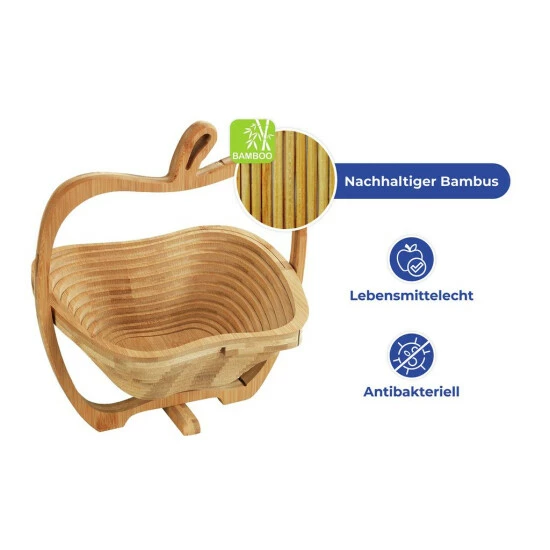 Wenko Bambus Obstkorb Faltbar 10 Wenko Bambus Obstkorb Faltbar – Bild 8