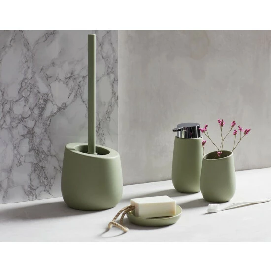 Wenko Zahnputzbecher Badi Lindgrün Keramik 5 Wenko Zahnputzbecher Badi Lindgrün Keramik – Bild 3