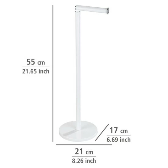 Wenko Stand Toilettenpapierhalter 2 In 1 Weiß 10 Wenko Stand Toilettenpapierhalter 2 In 1 Weiß – Bild 8
