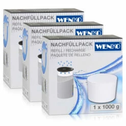 Wenko 50270100 Design Raumentfeuchter Drop Nachfüller 1000g (3er Pack)