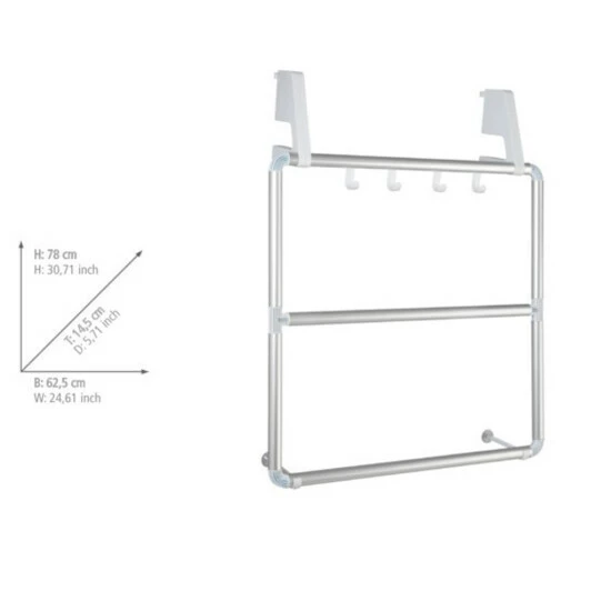 Wenko Handtuchhalter Für Tür Und Duschkabine Compact 3 Wenko Handtuchhalter Für Tür Und Duschkabine Compact