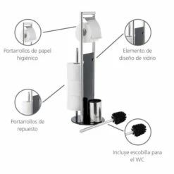 WENKO WC-Garnitur Ravina Edelstahl Glänzend / Glas Schwarz, Mit Toilettenbürste 27 WENKO WC-Garnitur Ravina Edelstahl Glänzend / Glas Schwarz, Mit Toilettenbürste -Günstiges Wenko Geschäft unnamed file 158