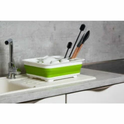 Wenko Geschirrabtropfer Gaia Faltbar Grün/Weiß -Günstiges Wenko Geschäft unnamed file 15802