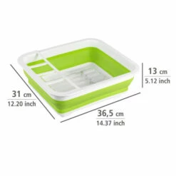 Wenko Geschirrabtropfer Gaia Faltbar Grün/Weiß -Günstiges Wenko Geschäft unnamed file 15806