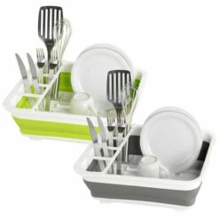 Wenko Geschirrabtropfer Gaia Faltbar Grün/Weiß -Günstiges Wenko Geschäft unnamed file 15809