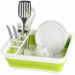 Wenko Geschirrabtropfer Gaia Faltbar Grün/Weiß -Günstiges Wenko Geschäft unnamed file 15811