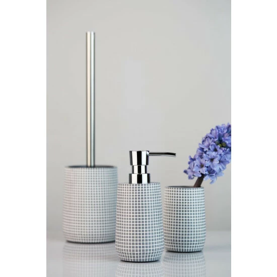 Wenko WC-Garnitur Ohrid Silber-Grau 4 Wenko WC-Garnitur Ohrid Silber-Grau – Bild 2