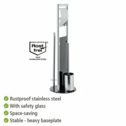 WENKO WC-Garnitur Ravina Edelstahl Glänzend / Glas Schwarz, Mit Toilettenbürste 28 WENKO WC-Garnitur Ravina Edelstahl Glänzend / Glas Schwarz, Mit Toilettenbürste -Günstiges Wenko Geschäft unnamed file 159