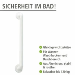 Wenko Wandhaltegriff Secura Weiß 64,5 Cm -Günstiges Wenko Geschäft unnamed file 16038