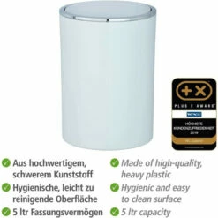 Wenko Schwingdeckeleimer Inca White -Günstiges Wenko Geschäft unnamed file 1615