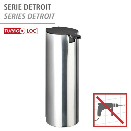 Wenko Turbo-Loc® Edelstahl Seifenspender Detroit 6 Wenko Turbo-Loc® Edelstahl Seifenspender Detroit – Bild 4