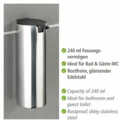 Wenko Turbo-Loc® Edelstahl Seifenspender Detroit 16 Wenko Turbo-Loc® Edelstahl Seifenspender Detroit -Günstiges Wenko Geschäft unnamed file 16185