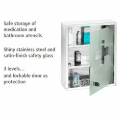 Wenko Medikamentenschrank Edelstahl 30 X 40 Cm -Günstiges Wenko Geschäft unnamed file 16209