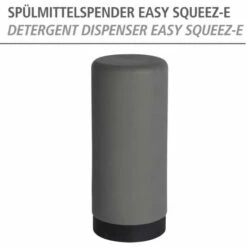 Wenko Spülmittelspender Easy Squeez-e, Spender Für Spülmittel In Der Küche, Seifenspender Aus Silikon, Fassungsvermögen 250 Ml, Ø 6 X 14 Cm, Grau -Günstiges Wenko Geschäft unnamed file 16278