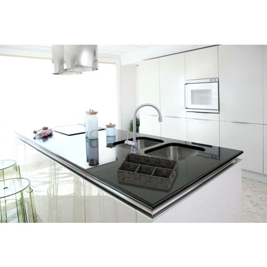 Wenko Organizer Adria Klein Schwarz 4 Fächer 6 Wenko Organizer Adria Klein Schwarz 4 Fächer – Bild 4