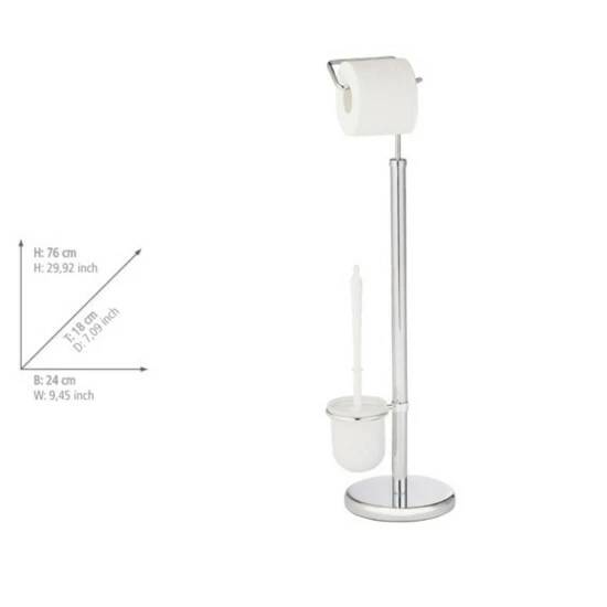 Wenko Exclusiv Stand WC-Garnitur Chrom 5 Wenko Exclusiv Stand WC-Garnitur Chrom – Bild 3