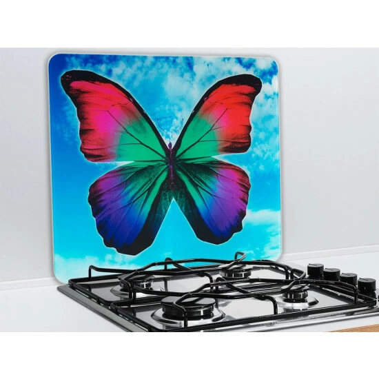 Wenko, Multi-Platte Butterfly By Day Für Glaskeramik Kochfelder, Gehärtetes Glas 3 Wenko, Multi-Platte Butterfly By Day Für Glaskeramik Kochfelder, Gehärtetes Glas