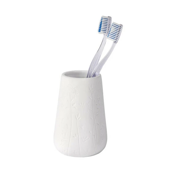 Wenko Zahnputzbecher Flora Keramik 4 Wenko Zahnputzbecher Flora Keramik – Bild 2