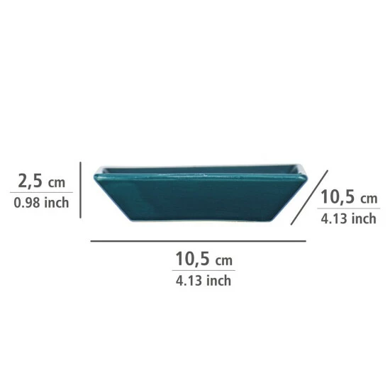 Wenko Seifenablage Cordoba Blau Keramik 6 Wenko Seifenablage Cordoba Blau Keramik – Bild 4