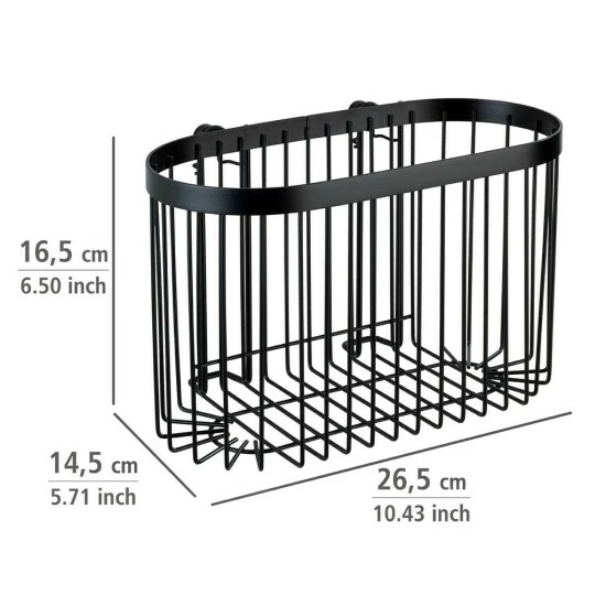 Wenko Wandablage Groß Classic Plus Black 10 Wenko Wandablage Groß Classic Plus Black – Bild 8