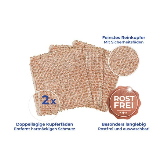 Wenko Kupfertuch 3er Set 8 Wenko Kupfertuch 3er Set – Bild 6