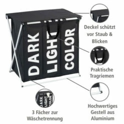 Wenko Wäschesammler Trio Top Schwarz 20 Wenko Wäschesammler Trio Top Schwarz -Günstiges Wenko Geschäft unnamed file 16723