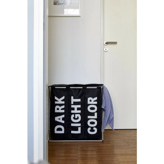 Wenko Wäschesammler Trio Top Schwarz 7 Wenko Wäschesammler Trio Top Schwarz – Bild 5