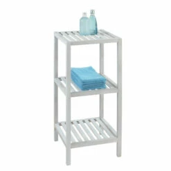 Wenko Regal Norway Mit 3 Böden Natur Weiß